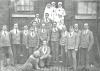 Moose Jaw Military Hospital.  George Ridgeway is first on the right in the front row.