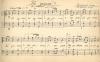 Sheet music, sheet 1 of 2. Heidelberg P.O.W. Camp, Germany, Aug. 1916, WWI