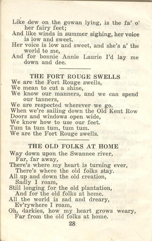 Winnipeg Rifles Songbook, nd, page 28