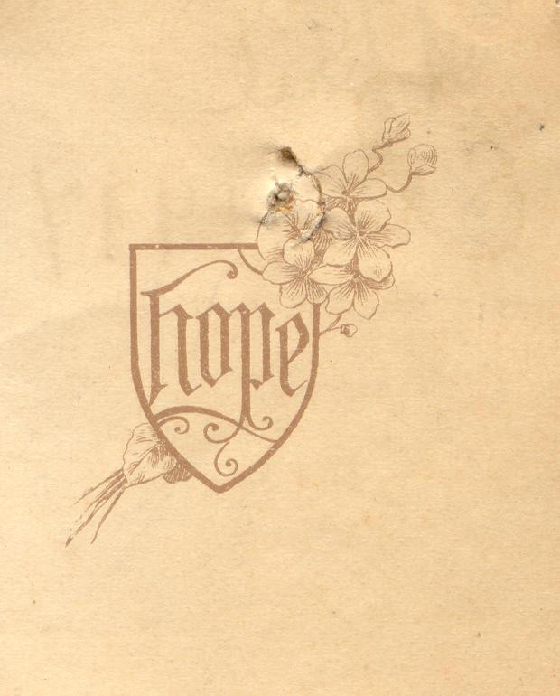 April 8, 1914, Easter Card, front.