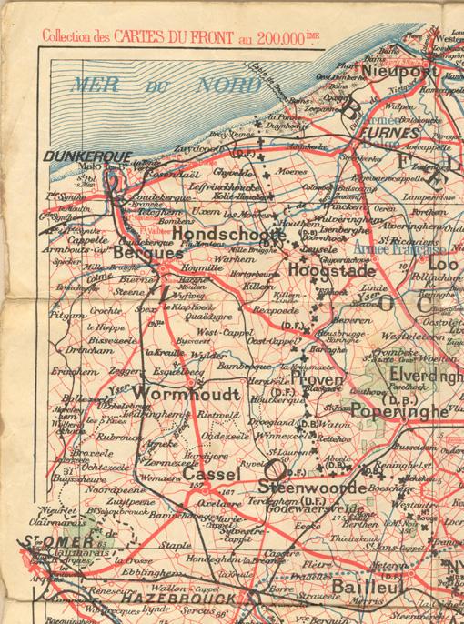 Image # 1 of the Map "Collection des CARTES DU FRONT an 200.000eme"