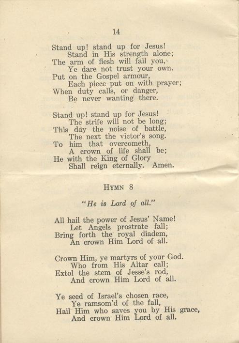 Militia &amp; Defence
Order of Divine Service
At Camps Instructions
1916
Page 14