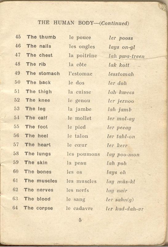 An English-French Booklet
for the British Expeditionary Forces
Page 5