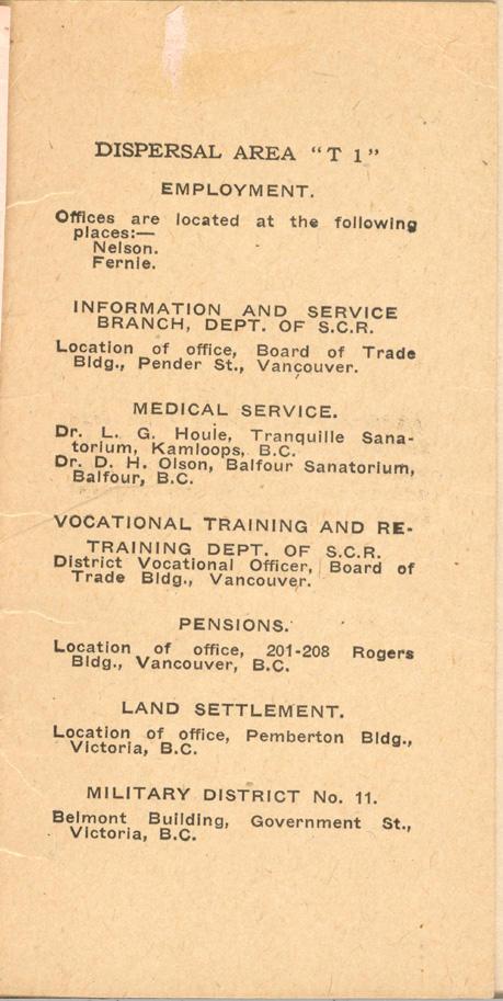 Soldiers' Civil Re-Establishment
Information &amp; Service Handbook
Page 12