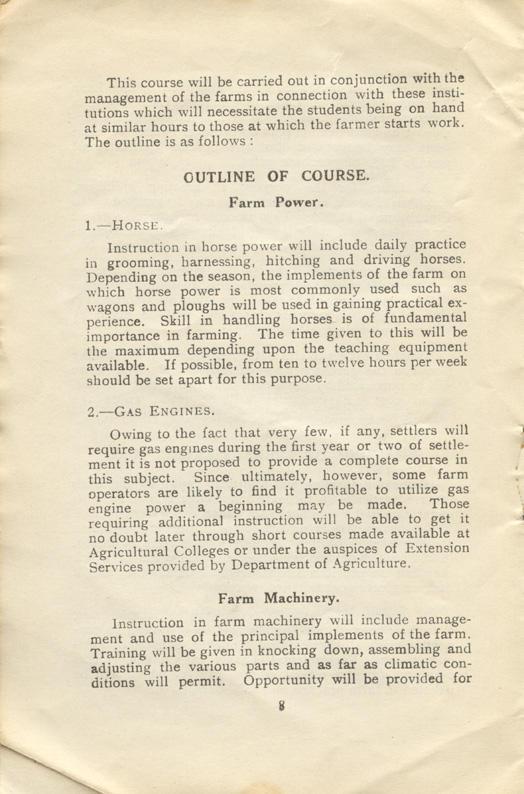 Handbook #2
The Soldier Settlement
Board of Canada
1919
Page 8